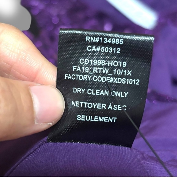 NWT For Love & Lemons Purple Sparkly 80s Inspired La Villette Mini Dress Medium - Picture 14 of 14